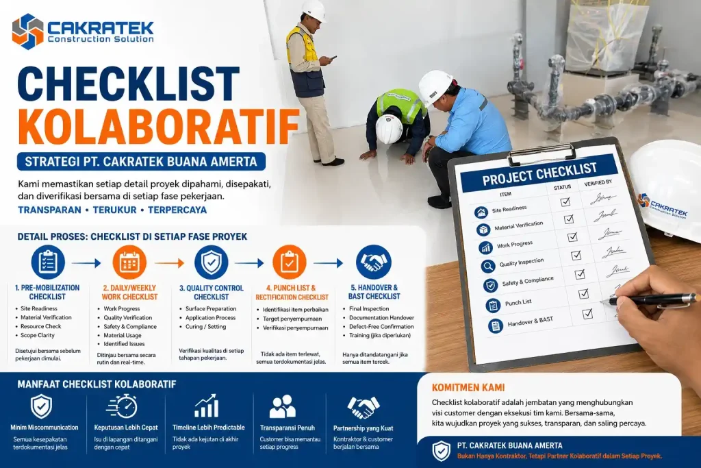 checklist proyek kolaboratif sistem transparansi