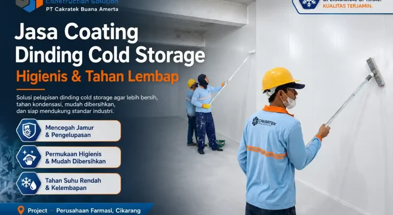 Jasa Coating Dinding Cold Storage Higienis & Tahan Lembap | Cakratek 1 jasa coating dinding cold storage