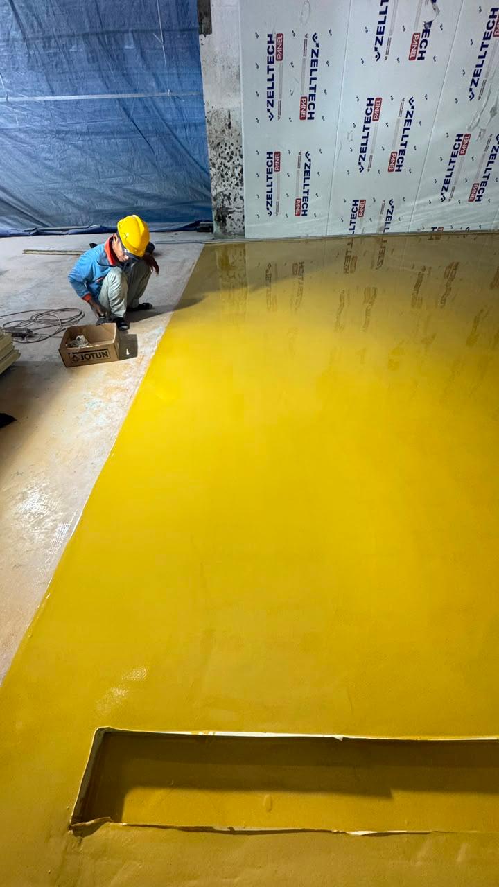 Dokumentasi project epoxy flooring Banyuwangi