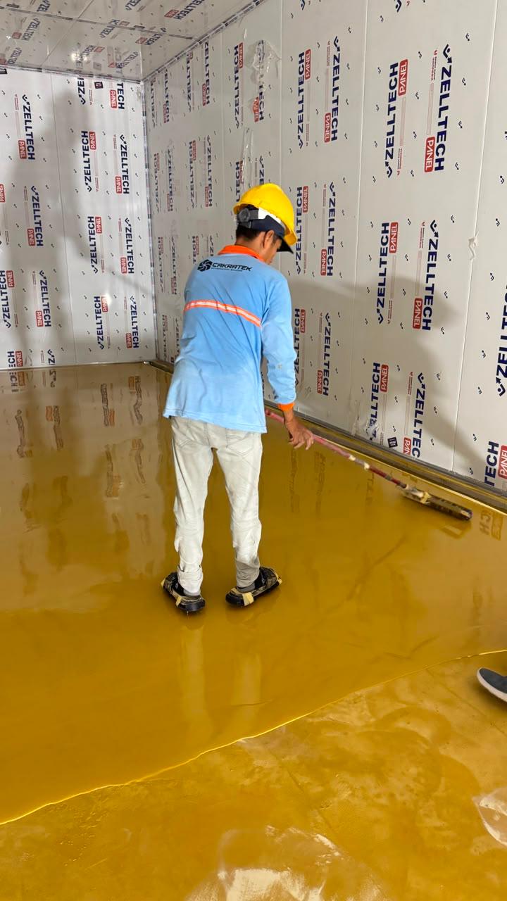 Pengerjaan epoxy flooring Cakratek di Banyuwangi