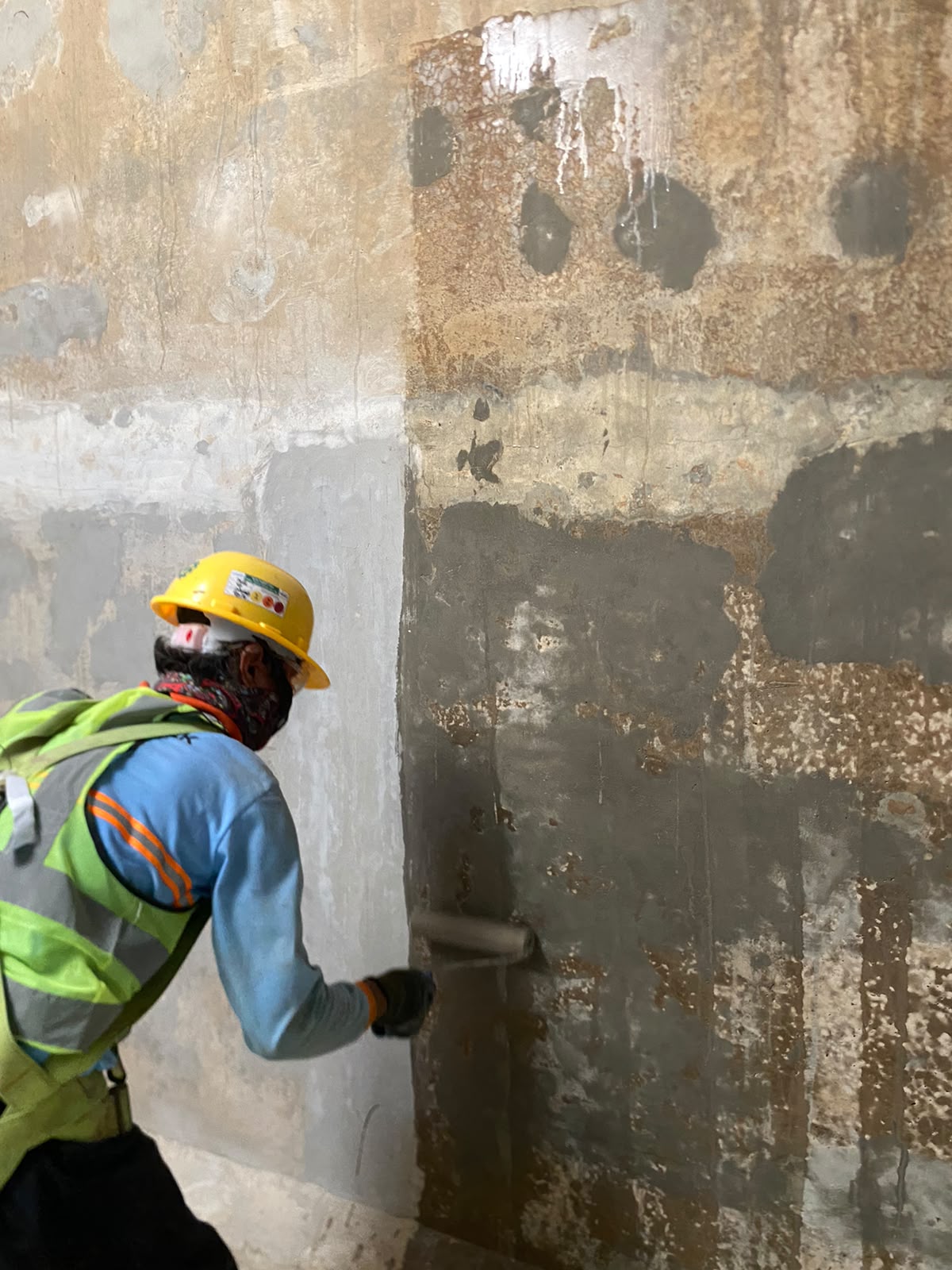 Hasil akhir protective coating oil pit project Cikarang PT Cakratek Buana Amerta