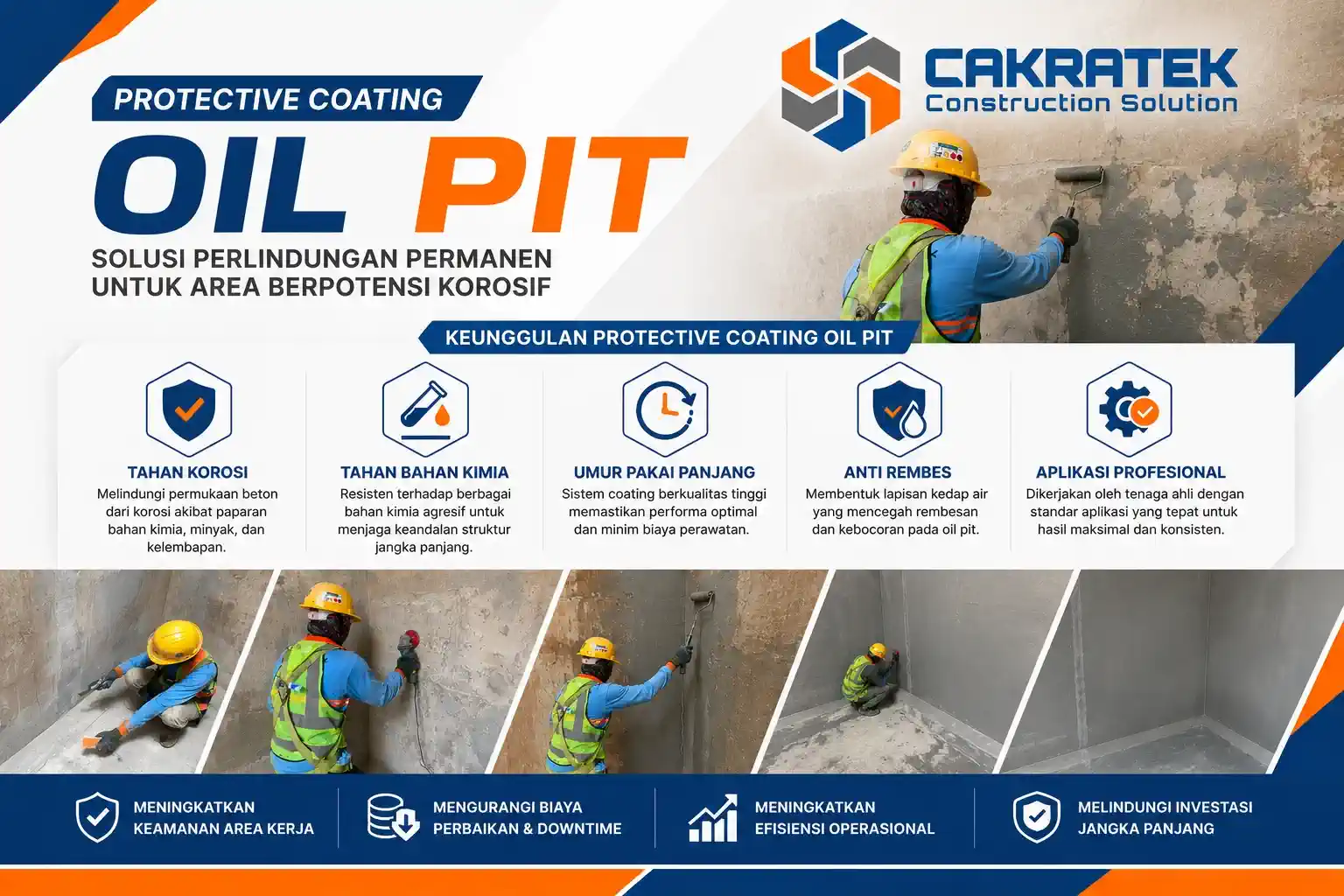 protective coating oil pit