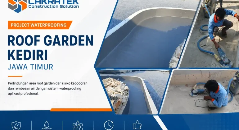 waterproofing roof garden Kediri