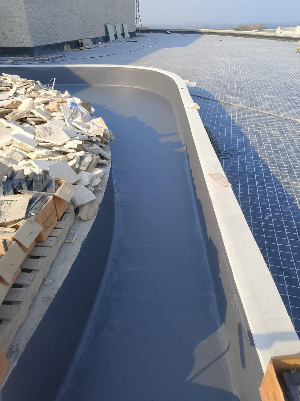Aplikasi waterproofing roof garden Jawa Timur