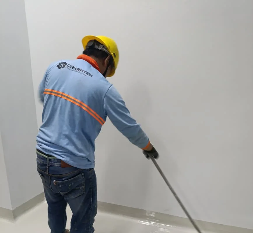 Jasa recoating epoxy lantai industri PT Cakratek Buana Amerta