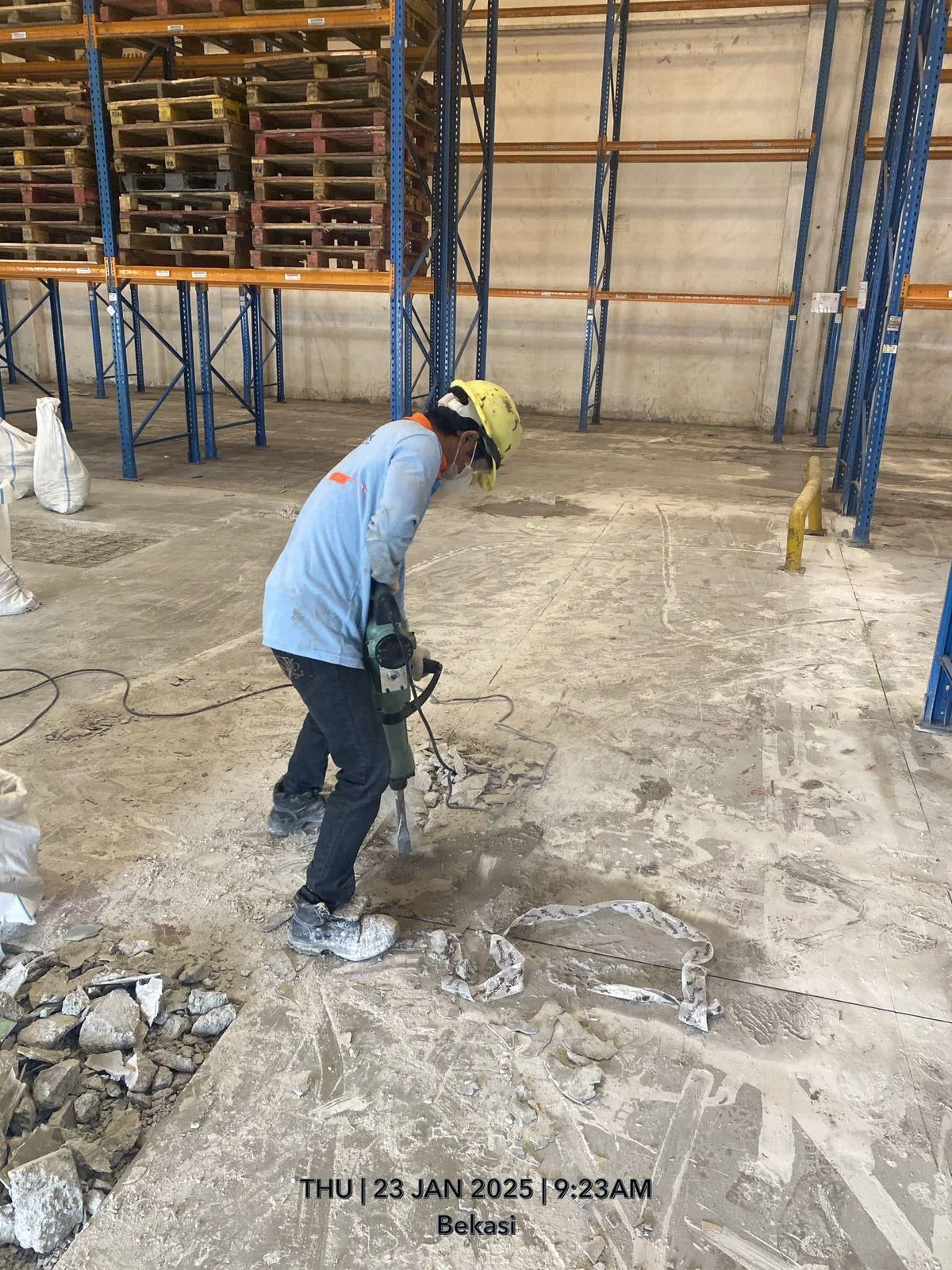 Concrete patch repair lantai industri