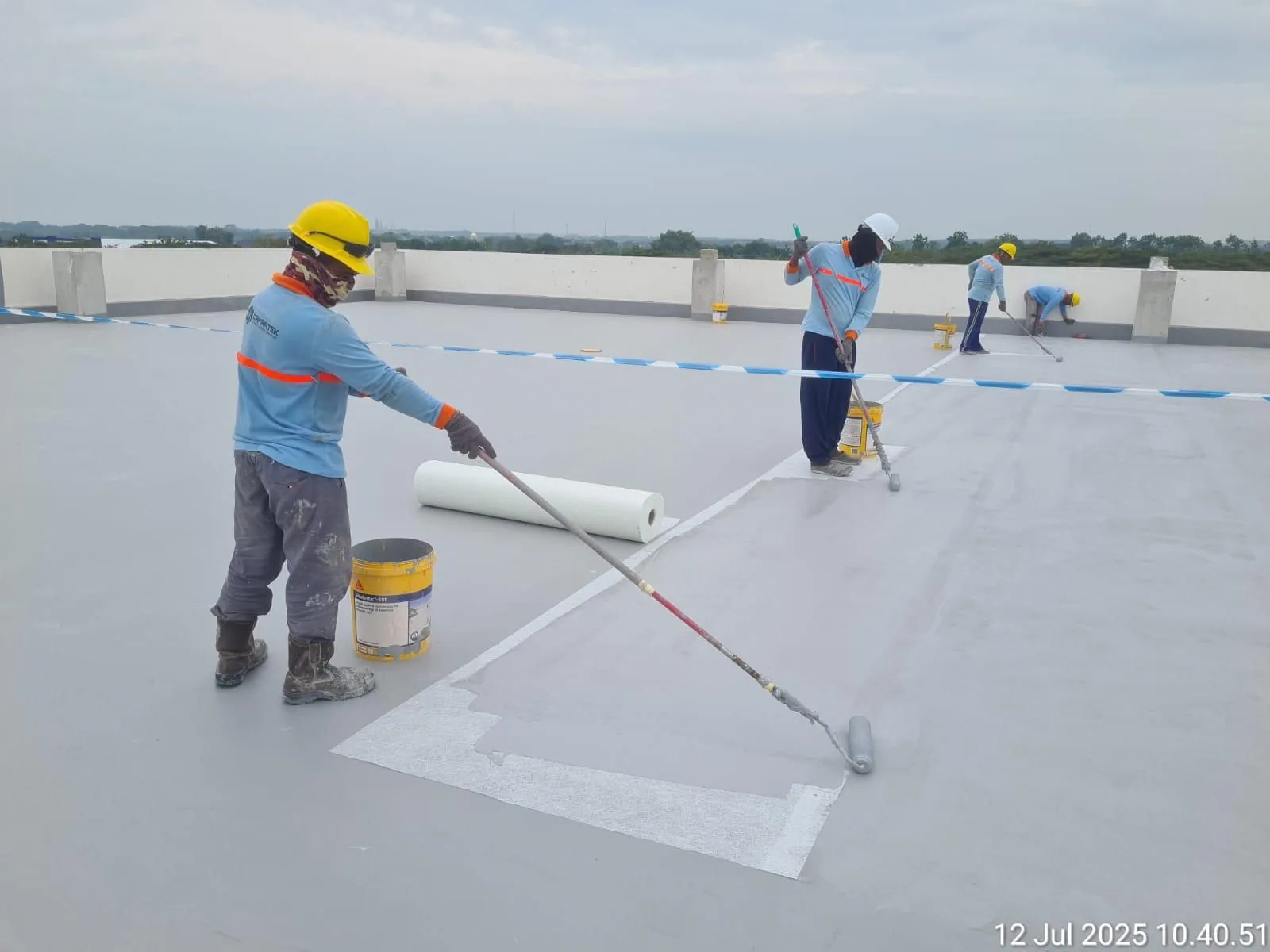 Pekerjaan jasa waterproofing industri Cakratek